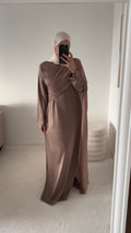 Abaya Taupe Cape